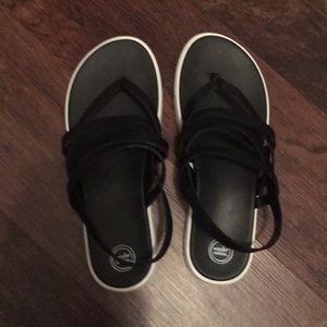 Black straps sandals